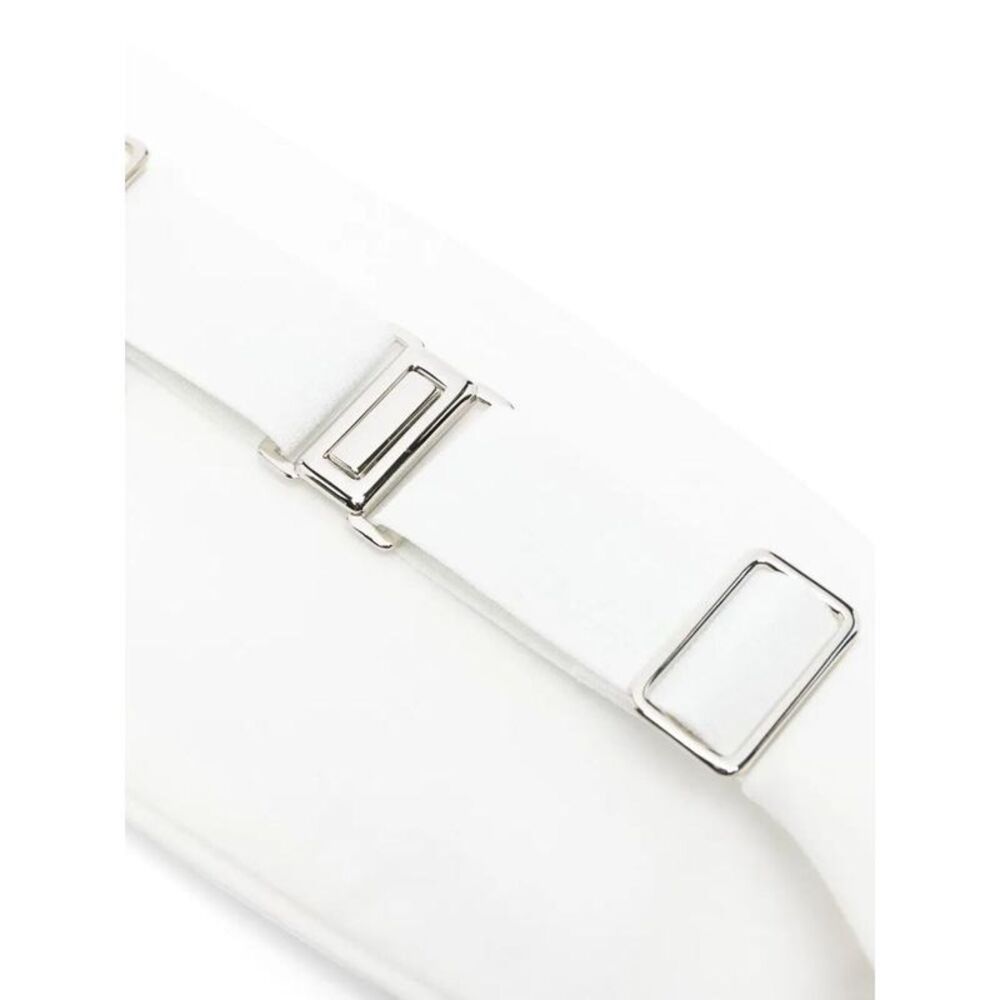 JUNYA WATANABE Men's Belt with Silver Buckle Men WHITE Belts